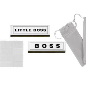 ”Little Boss” & “Boss” glass plaques